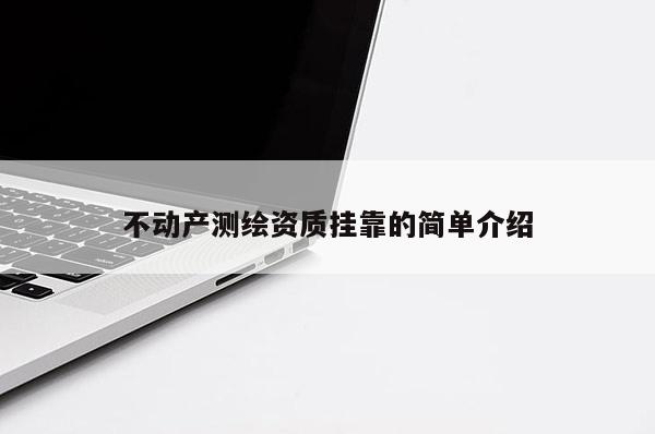不動產(chǎn)測繪資質(zhì)掛靠的簡單介紹